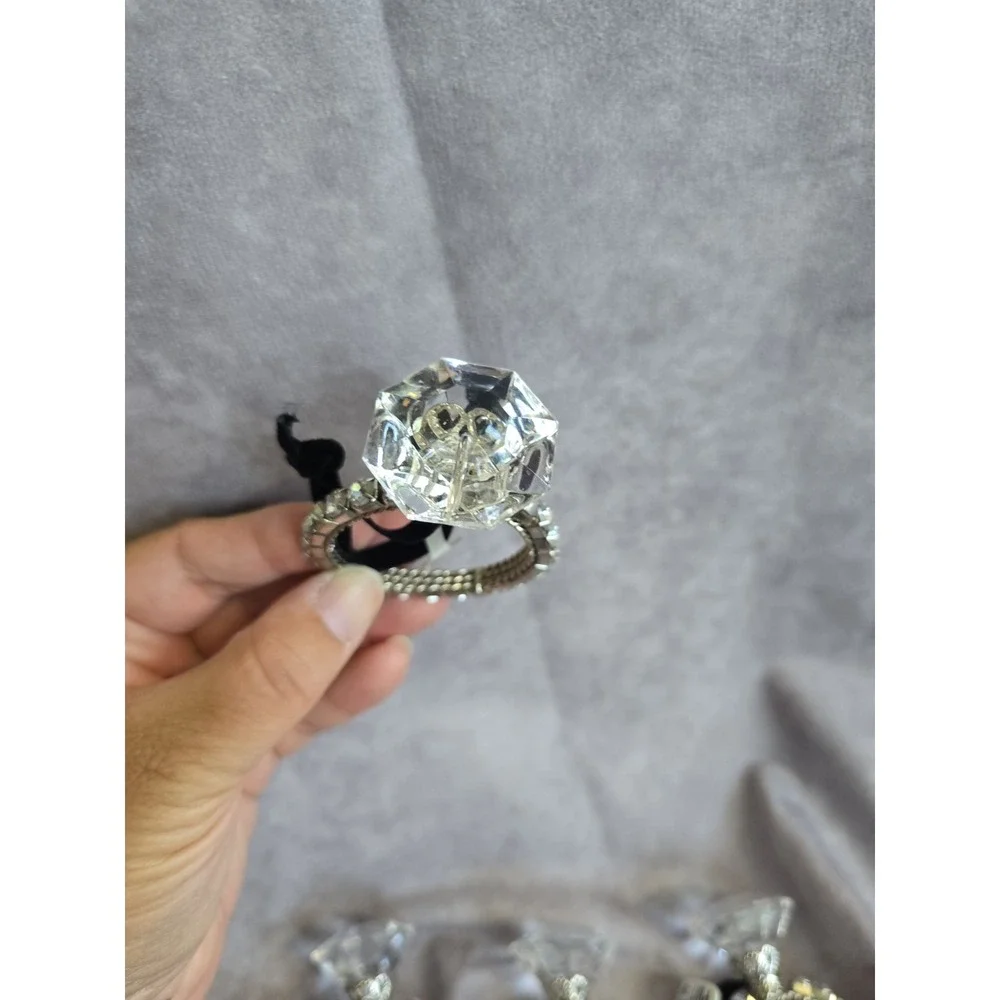 6 Pier 1 Engagement Ring Style Christmas Ornament Diamond Like Design Flaws